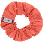 Small scrunchie gaze dentelle corail - PPMC