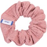 Small scrunchie dusty pink lurex gauze - PPMC