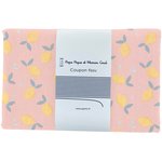 1 m fabric coupon pink yellow citrus - PPMC