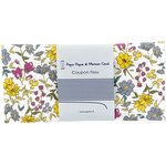 Coupon tissu 50 cm yellow grey flowers - PPMC