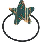 Pony-tail elastic hair star eventail or vert - PPMC