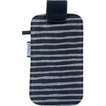 Phone case striped silver dark blue - PPMC