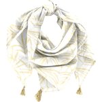 Pom pom scarf ramage gold - PPMC