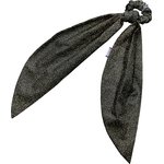Long tail scrunchie glitter black - PPMC