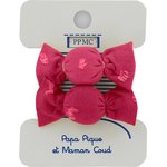 Elastiques Mousse Mini Bonbons plumetis rose fuchsia - PPMC
