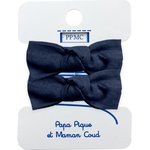 Small elastic bows navy blue - PPMC