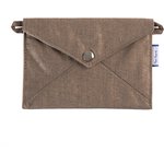 Little envelope clutch copper linen - PPMC