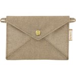 Little envelope clutch golden linen - PPMC