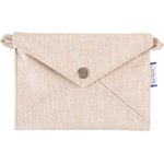 Little envelope clutch  glitter linen - PPMC