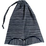 Lingerie bag striped silver dark blue - PPMC