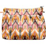 Pleated clutch bag ikat ocre - PPMC