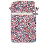Quilted phone pocket pink buds - PPMC