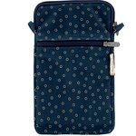 Quilted phone pocket bulle bronze marine - PPMC