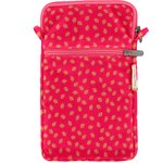 Quilted phone pocket feuillage or rose - PPMC
