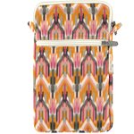 Quilted phone pocket ikat ocre - PPMC