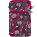 Quilted phone pocket fuchsia poppy - PPMC