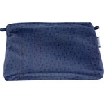 Coton clutch bag blue english embroidery - PPMC