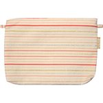 Coton clutch bag silver pink striped - PPMC