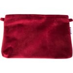 Pochette tissu  velours rouge - PPMC