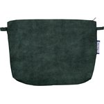 Coton clutch bag green velvet - PPMC