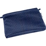 Tiny coton clutch bag blue english embroidery - PPMC