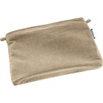 Tiny coton clutch bag golden linen - PPMC