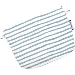 Tiny coton clutch bag striped blue gray glitter - PPMC