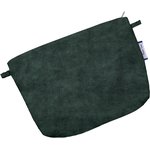 Mini pochette tissu velours vert forêt - PPMC