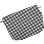 Tiny coton clutch bag vichy noir - PPMC