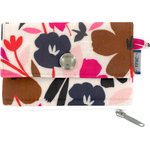 zipper pouch card purse champ floral - PPMC
