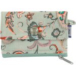 zipper pouch card purse vert bohème - PPMC