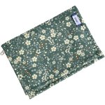 Compact wallet fleuri kaki - PPMC