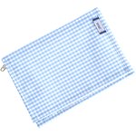 Compact wallet sky blue gingham - PPMC