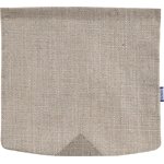Square flap of saddle bag  silver linen - PPMC