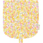 Flap of small shoulder bag mimosa jaune rose - PPMC