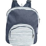 Children rucksack striped blue gray glitter - PPMC