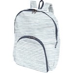 Foldable rucksack  striped blue gray glitter - PPMC