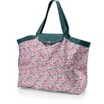 Tote bag with a zip boutons rose - PPMC
