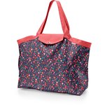 Tote bag with a zip huppette fleurie - PPMC