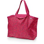 Tote bag with a zip pompons cerise - PPMC