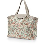 Tote bag with a zip vert bohème - PPMC
