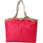 Sac cabas taille moyenne plissé feuillage or rose - PPMC