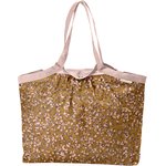 Pleated tote bag - Medium size gypso ocre - PPMC