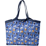 Pleated tote bag - Medium size swallows - PPMC