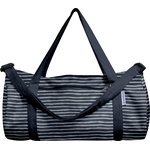 Duffle bag striped silver dark blue - PPMC