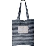 Tote bag striped silver dark blue - PPMC