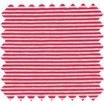 Jersey fabric rayé rouge - PPMC