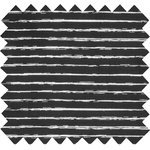 Jersey fabric tracé noir et blanc - PPMC