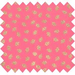 Cotton veil fabric feuillage or rose - PPMC
