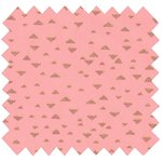Cotton veil fabric powdered gold triangle - PPMC